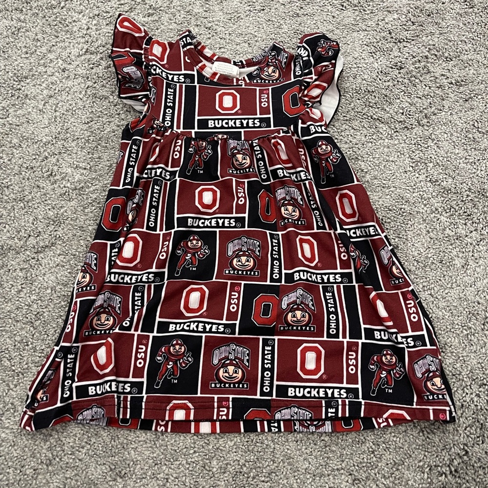 Ohio state dress size 3-6 months